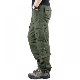 2023 Spring Mens Cargo Pants Khaki Military Men Trousers Casual Cotton Tactical Pants Men Big Size Army Pantalon Militaire Homme