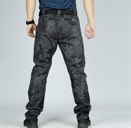 Tactical Waterproof Cargo Pants Men Casual Stretch Multi-Pocket Wear-Resistant Joggers Camouflage SWAT Military Combat Trousers
