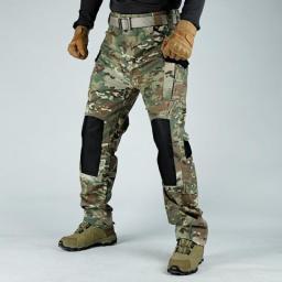 Cargo Pants Men Army Training Military Tactical Pants Multi Pockets Waterproof Pant Wear-Resistant Casual Trousers Work Man