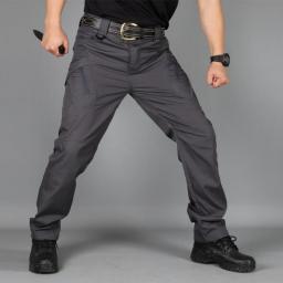 Men's Pants Military Tactical Cargo Pants Multi-Pocket Wear-Resisting Male Trousers Outdoor Hiking Pant Casual Overalls M-3Xl