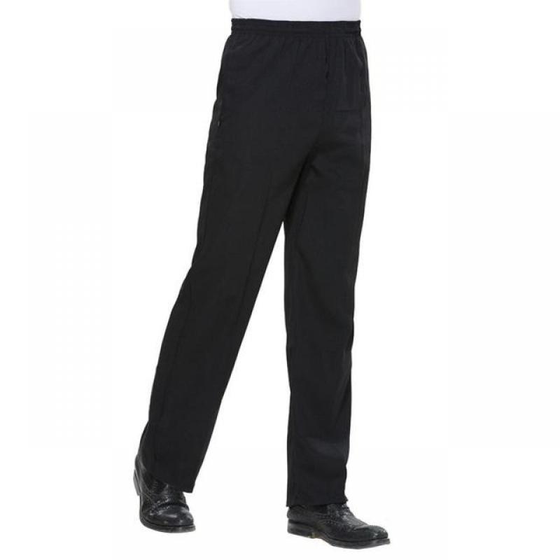 Men Stripe Plaid Chili Printed Hotel Restaurant Kitchen Chef Work Long Pants