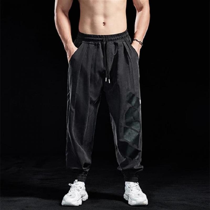 2023 Popular Logo Muscle Sports Trousers Men's Leisure Ftness Running Trousers Breathable Loose Elastic Country Tide Trousers