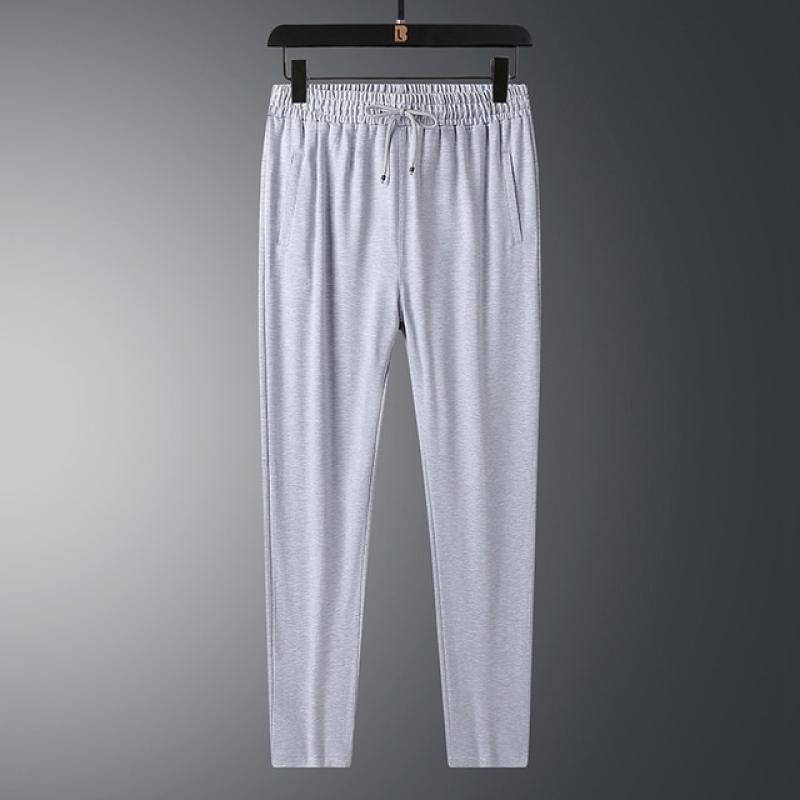 New Korean Spring And Autumn Men'S Sweatpants Trend Fashion Leisure Pants Large M-8Xl140Kg Knitted Straight Tube Loose Trousers