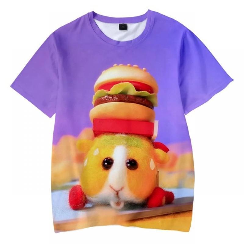 2022 New 3D Cartoon Pui Pui Molcar Printed T Shirts Cute Style T Shirts Men Women Fashion Loose T Shirts Kids Comfort Tops Kids