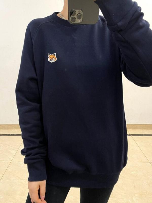 Brand Fox Embroidery Men Women Sweatshirts Spring Summer Pure Cotton Thin Long Sleeve O Neck Pullover Casual Classic Cozy Tops