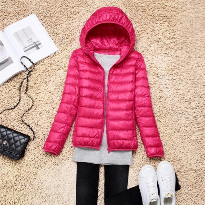 Women Down Jacket 15 Colors Plus Size 5XL 6XL 7XL 2022 New Spring Autumn Women Ultra Lightweight Packable Hooded Down Jacket