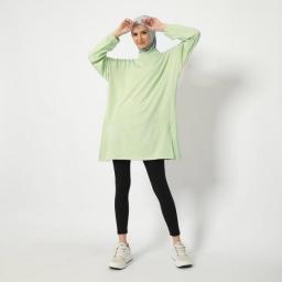 Muslim Modest Sport Wear Sets For Woman Islamic Casual Clothing Women Sports Blouse Fashion Tops Clothes Long Sleeve Top Pants