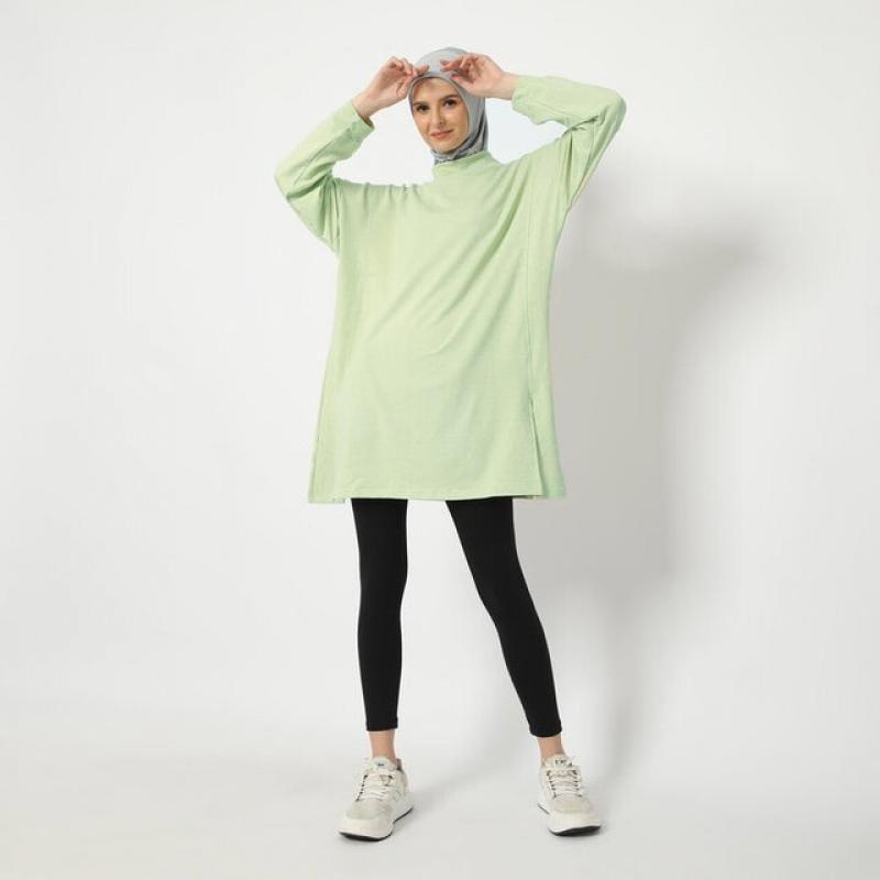 Muslim Modest Sport Wear Sets For Woman Islamic Casual Clothing Women Sports Blouse Fashion Tops Clothes Long Sleeve Top Pants