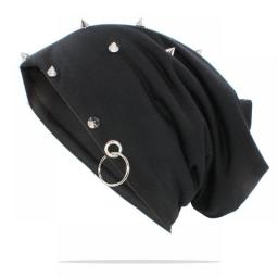 LOVINGSHA New Fashion Men Women Hat With Rivet Unisex Brand Caps Hip Hop Beanies Casual Adult Thick Winter Warm Bonnet Hat HT158