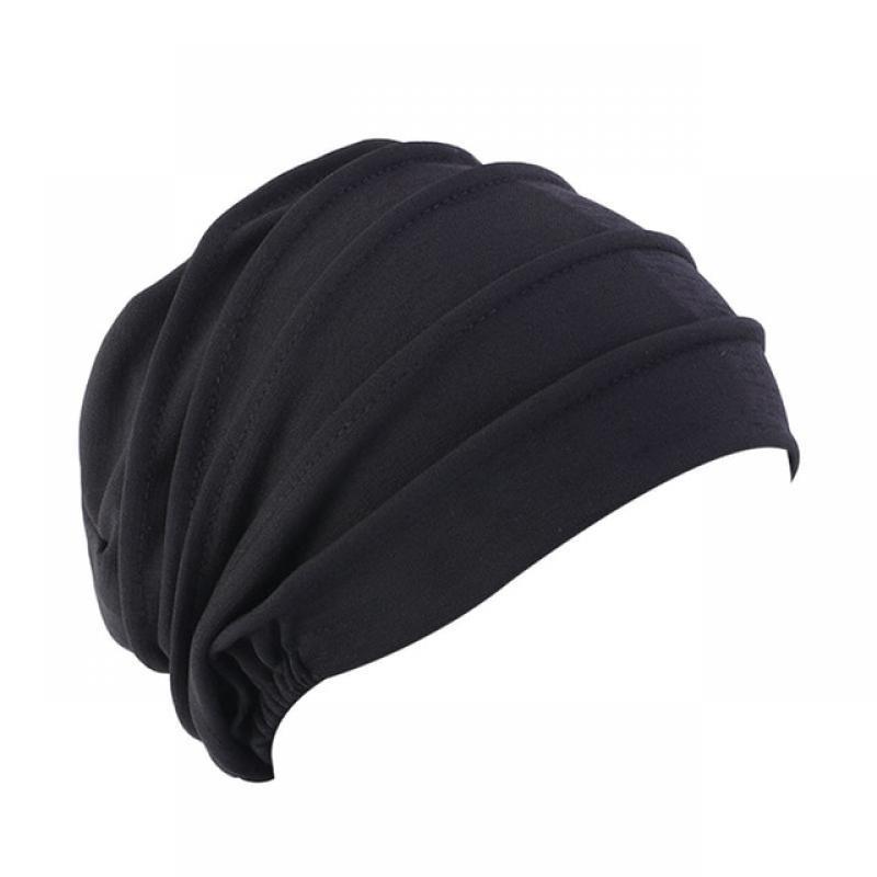 2021 New Womens Soft Comfy Chemo Cap and Sleep Turban Hat Liner for Cancer Hair Loss Cotton Headwear Head wrap Hair accessories