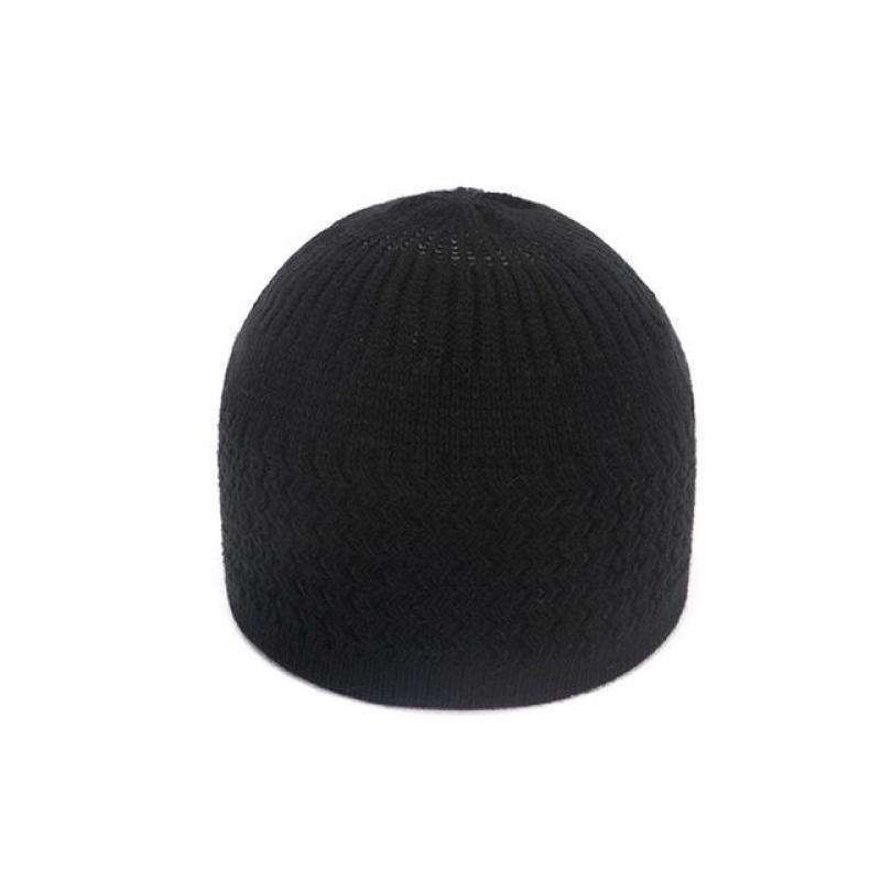 New Winter Women Men Wave Muslim Prayer Hats Beanie Knitted Dome Warm Wool Cap Islamic Ramadan Hat