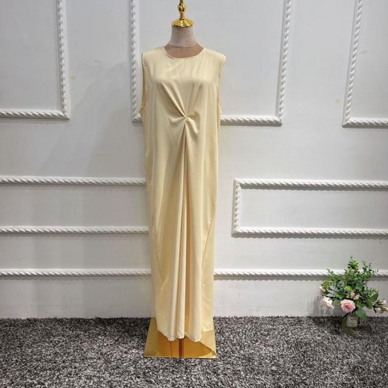 Eid Satin Open Abaya Dubai Turkey Bubble Sleeves Abayas for Women Muslim Fashion Hijab Dress Islam Kaftan Kimono Femme Musulmane