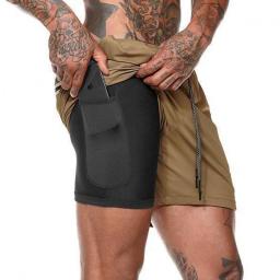 19 Colors Camo Running Shorts Sportswear Double-deck Men's Running Shorts Workout Training Gym Fitness Jogging Short Pant
