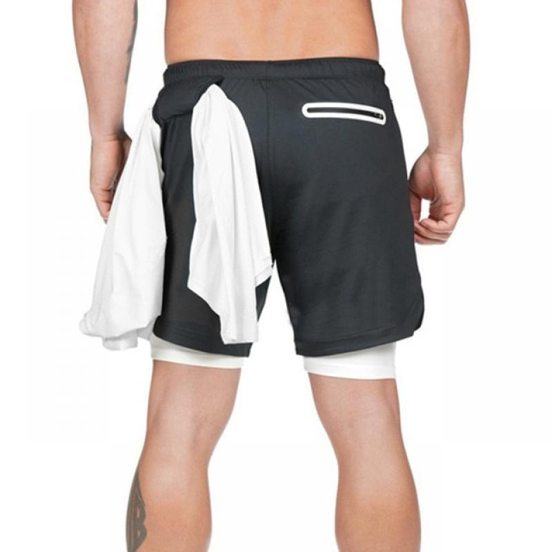 Camo Running Shorts Men Gym Sports Shorts 2 In 1 Quick Dry Workout Training Gym Fitness Jogging Short Pants Summer Men Shorts