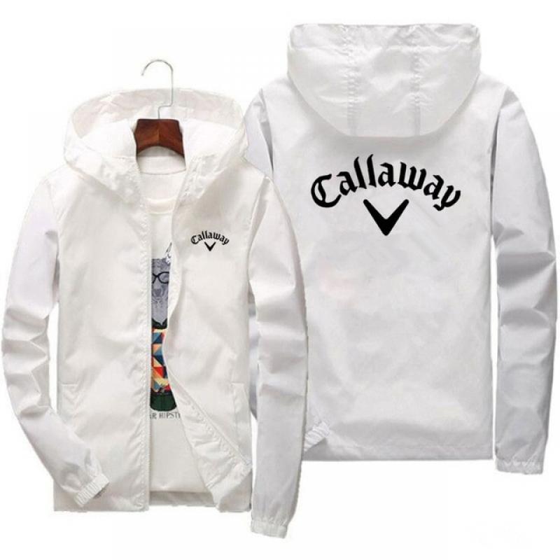 2022 Autumn Golf Brand Callaway Casual Rainproof Slim Jacket Men Women Waterproof Sunscreen Anti-UV Windbreaker With Pockets