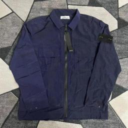 2023 Spring And Autumn Street STONE Men's Jacket Reflective Waterproof Polo Zipper Coat Embroidery Patch Men's And Women's Top