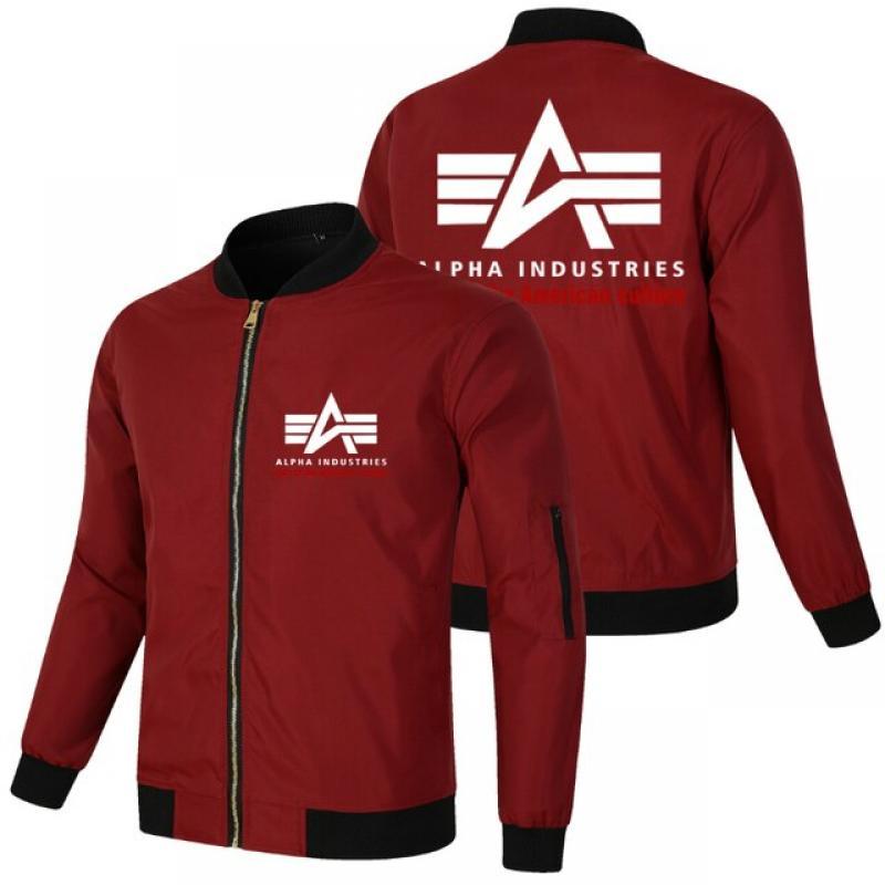 Spring and Autumn New Men's Fashion Sports Baseball Neck Printed Cardigan Motorcycle Wear Loose Casual Jacket Jacket Men's Wear