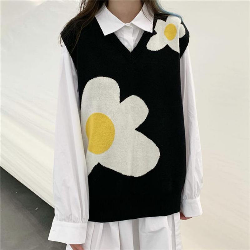 Flower Le Fleur Tyler The Creator Men Sweater Vests knitted Sweaters Vest Sleeveless chalecos Drake colete sem knit sweater men