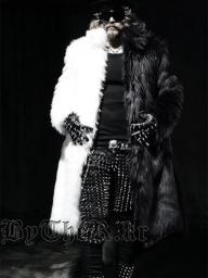 Men Faux Fur Coat Winter Thick Fluffy Long Sleeve Warm Outerwear Luxury Fur Long Jacket Black And White Bontjas Jackets Mens