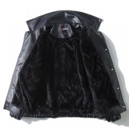PU Leather Jacket Men Black Soft Faux Leather Jacket Motorcycle Biker Fashion Leather Coats Male Bomber Jacket Pockets Clothes