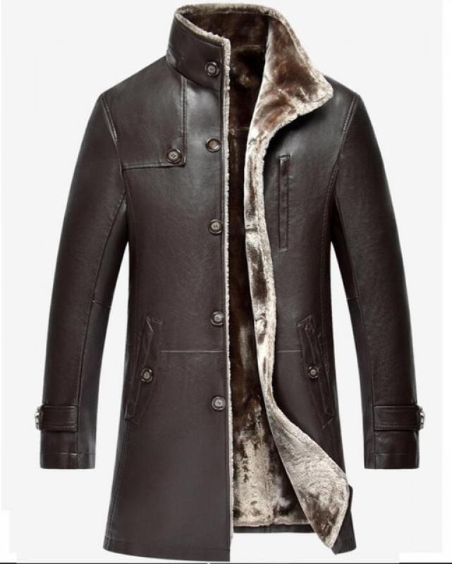 Mens Clothing Genuine Sheep Leather Natural Coat Winter Parka Real Fur Long Plush Thick Oversize Sheepskin Jackets For Man M-5XL