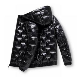 2023 Autumn Bubble Padded Clothes Winter Jackets Men Bright Parka Thickened Warm Silver Waterproof Jackets Men Down Coats S-6Xl