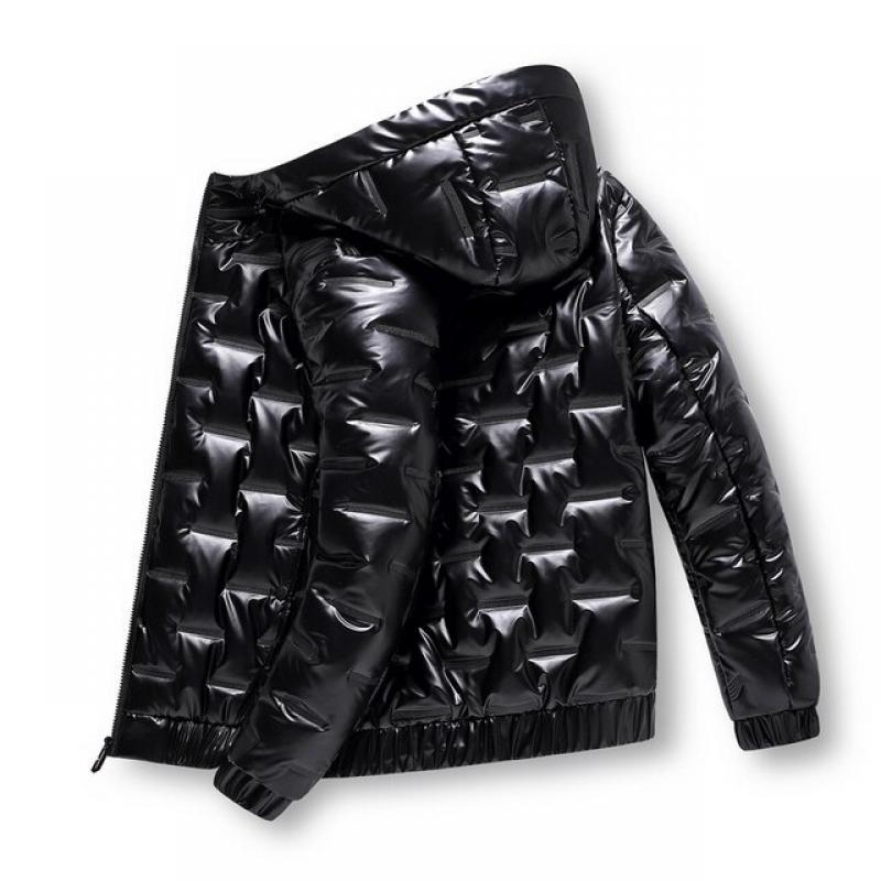 2023 Autumn Bubble Padded Clothes Winter Jackets Men Bright Parka Thickened Warm Silver Waterproof Jackets Men Down Coats S-6Xl