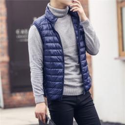 FGKKS Fashion Brand Men Down Vest Coats New Winter Casual Sleeveless Lightweight Down Duck Vest Coats Male