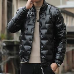 2022  Winter Jackets Men Bright Parka Thickened Warm  Waterproof Jackets Male Down Coats  Mens Clothing