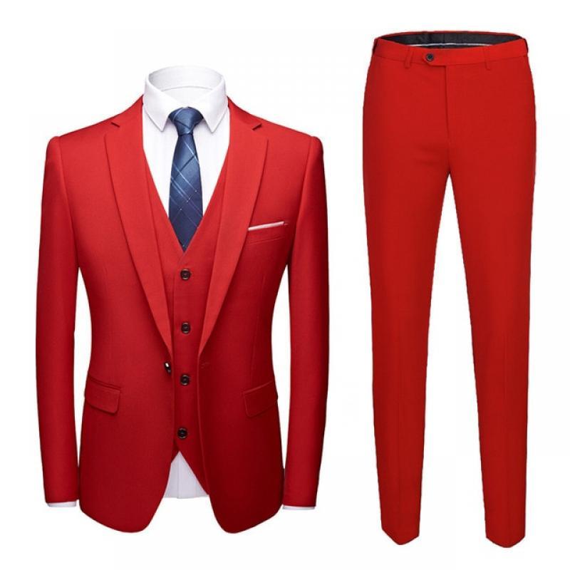 Men Blazers 3 Pieces Sets Wedding Elegant Formal 2 Suits Business Luxury Full Vest Pants Coats Classic Jackets Free Shipping