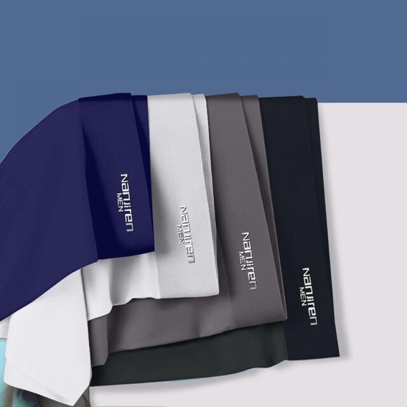 4PCS Men's Underwear brand graphene 3a antibacterial panties pure cotton boxer shorts moisture absorbent elast