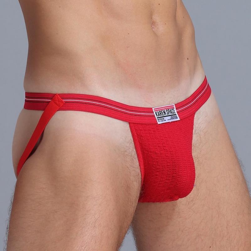 KAREN SPACE Man Underwear Brief Thong Jockstrap Male Lingerie G String Men's Breathable Penis Suspensor Genital Underwear T-Back
