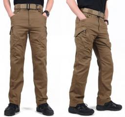 IX9 97Percent Cotton Men Military Tactical Cargo Pants Men SWAT Combat Army Trousers Male Casual Many Pockets Stretch Cotton Pants