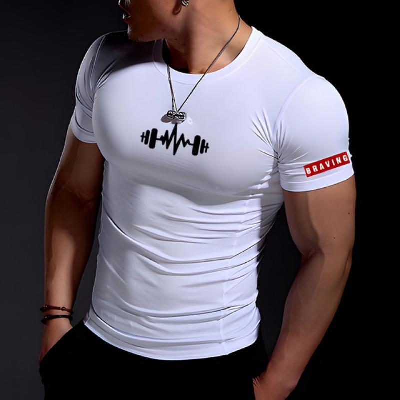 2022 Men's Summer Casual Comfortable Tight-Fitting T-Shirt Sports Gym Sportswear Quick-Drying Breathable Shirt XXS-6XL