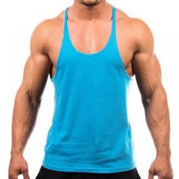 2023 New Style Jogger Gym Singlet Training Bodybuilding Tank Top Vest Shirt Sleeveless Fitness Cotton Shirt For Men Wholesale