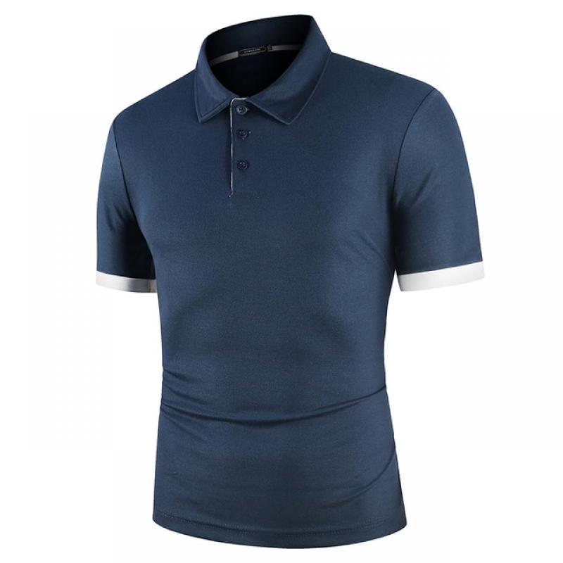 Men Polo Men Shirt Short Sleeve Polo Shirt Contrast Color Polo New Clothing Summer Streetwear Casual Fashion Men tops