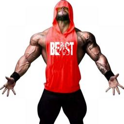 Top Brands Gym T-shirt Man Sleeveless Sweatshirt Gym Clothing Men Bodybuilding Clothes Men's Singlet Fitness Vest Singlets Tops
