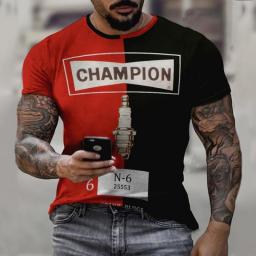 Vintage Men's T Shirt 3d Printed Castrol T-shirt Gulf Oil Racing Tops Tees Biker Short Sleeve Oversized T Shirt Man Camisa