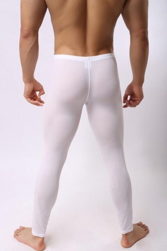 Men's Ultra-Thin Couple Ice Silk Base Underwear Long Johns Skin Men's Compression Pants Four Seasons Pajamas Inner Long Johns