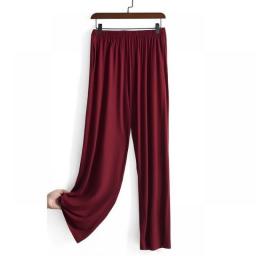 Plus Size 5XL 6XL 7XL Modal Cotton Men's Sleep Pants Summer Fall Large Size 140 KG Elastic Loose Trousers Men's Sleep Bottoms