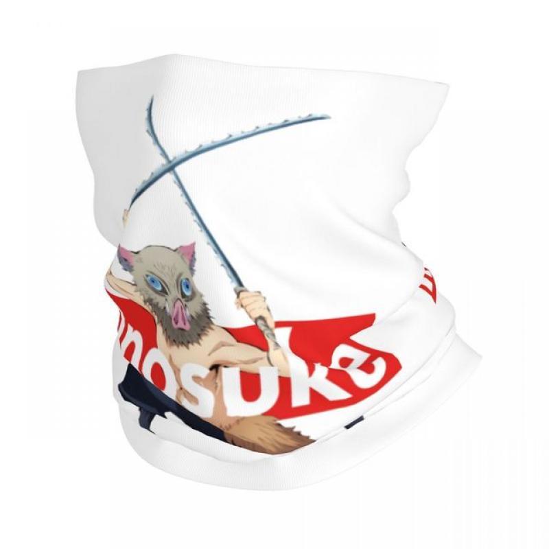 Inosuke Hashibira Kimetsu No Yaiba Bandana Neck Cover Demon Slayer Anime Balaclavas Mask Scarf Headband Riding Adult All Season
