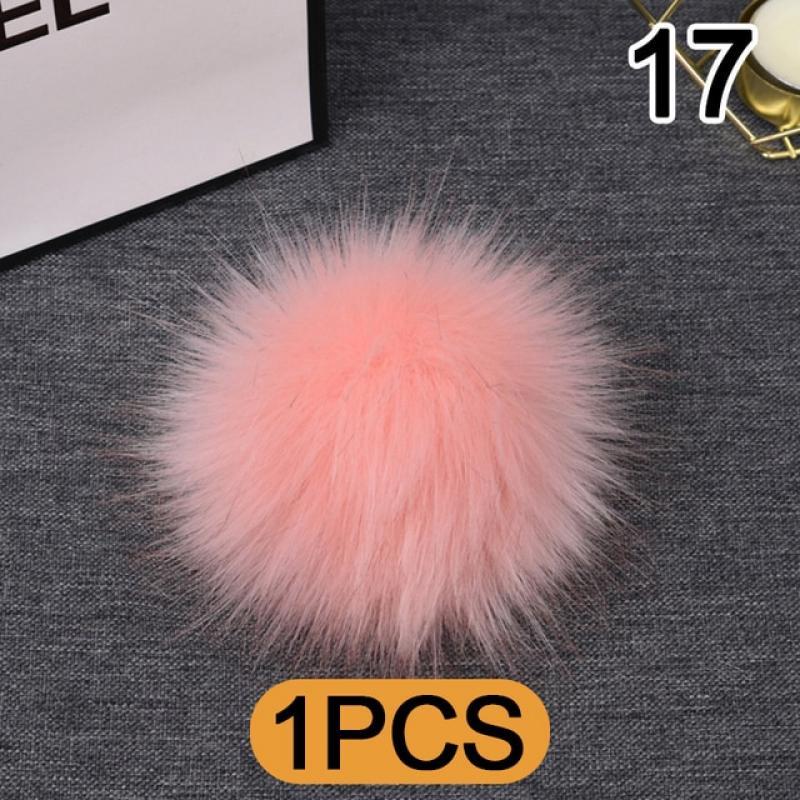 Imitation Fox Hair Ball Pom Pom Plush Ball Phone Keychain Bag Pendant Woolen Jewelry Knitted Hat Diy Luxury Fur Accessories