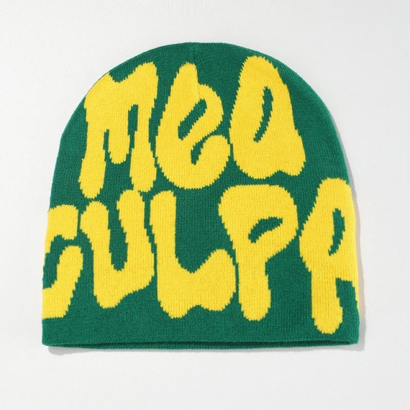 Knitting Cap Men Women Paragraph Quality Beanie Cap Y2k Warm Fashion Hundred Take Ins New Net Red Design Sense Niche Cold Cap