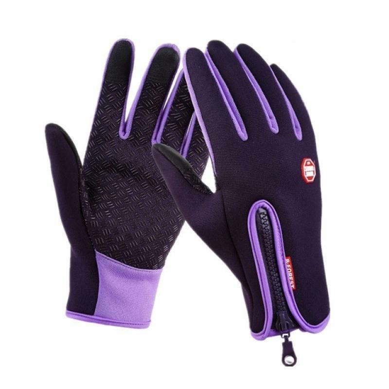 2023 Winter Gloves For Men Waterproof Windproof Cold Gloves Snowboard Motorcycle Riding Driving Warm Touchscreen Zipper Glove
