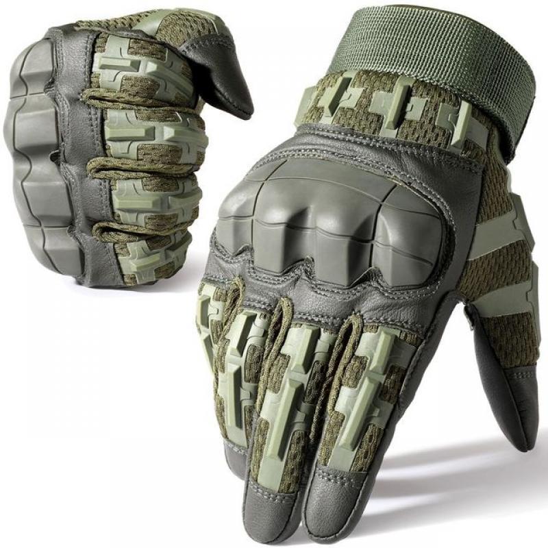 Touch Screen Tactical Full Finger Gloves Army Military Paintball Airsoft Hunting Shooting PU Leather Protective Gear Men Women