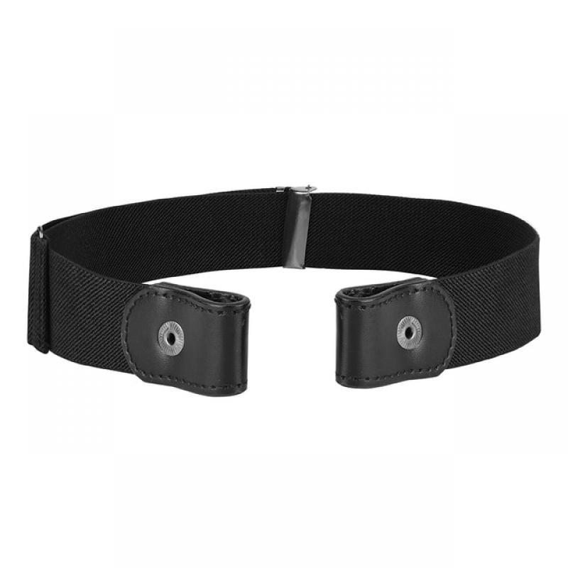 Fashion women's punk style buckle-free belt ladies jeans dress belt slim sports elastic no buckle belt