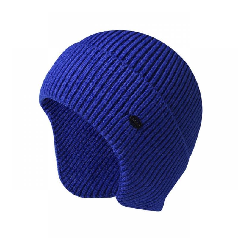 New Winter Earmuff Cap Men's Outdoor Knitted Hat Women's Korean Warm Beanies Hat Windproof Earflaps Bonnet Hats