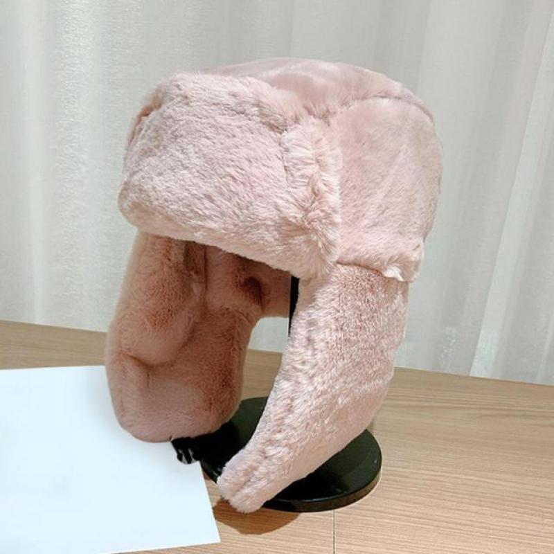 Plush Ear Flap Winter Hat Women Men Trend Bomber Hat Beanie Russian Caps Korean Fashion Ushanka Earflap Pilot Hat gorras hombre