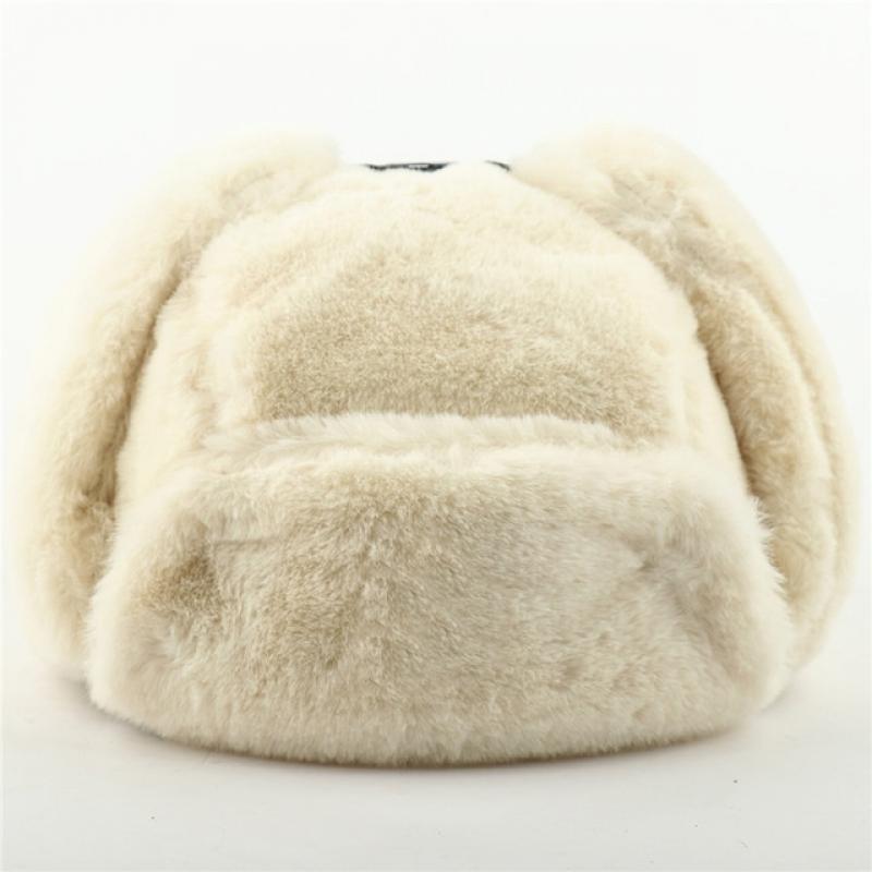CAMOLAND Women Winter Hats Warm Faux Fur Bomber Hat For Men Soviet Army Military Badge Caps Male Thermal Earflap Cap Russia Hat