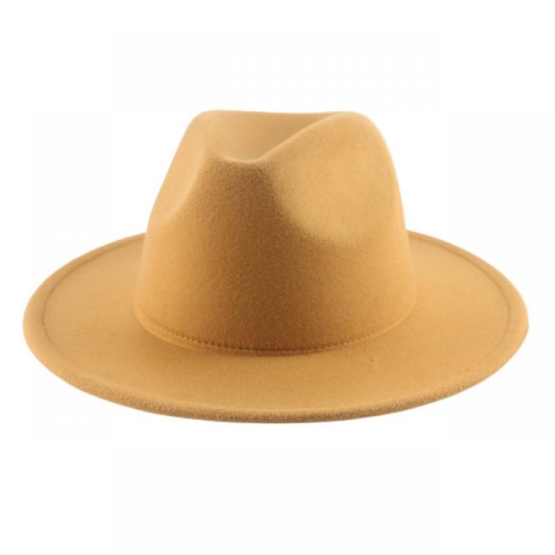 Fedora Hat Women Hat Winter Luxury Man Hats for Women Fashion Formal Wedding Decorate Camel Panama Cap Fedoras Gorras Para Mujer